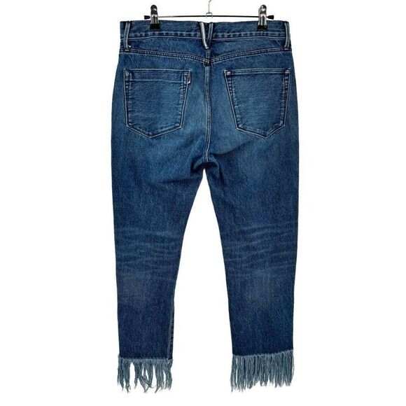 3X1 NYC Cropped Fringe Hem Button Fly Jeans Size 27 - Picture 7 of 9
